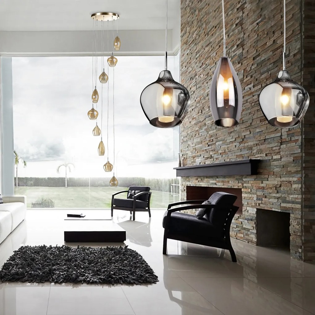 Lustra moderna AMBER MILANO 9 alama
