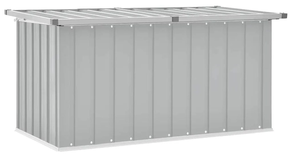 vidaXL Ladă de depozitare pentru grădină, gri, 129x67x65 cm