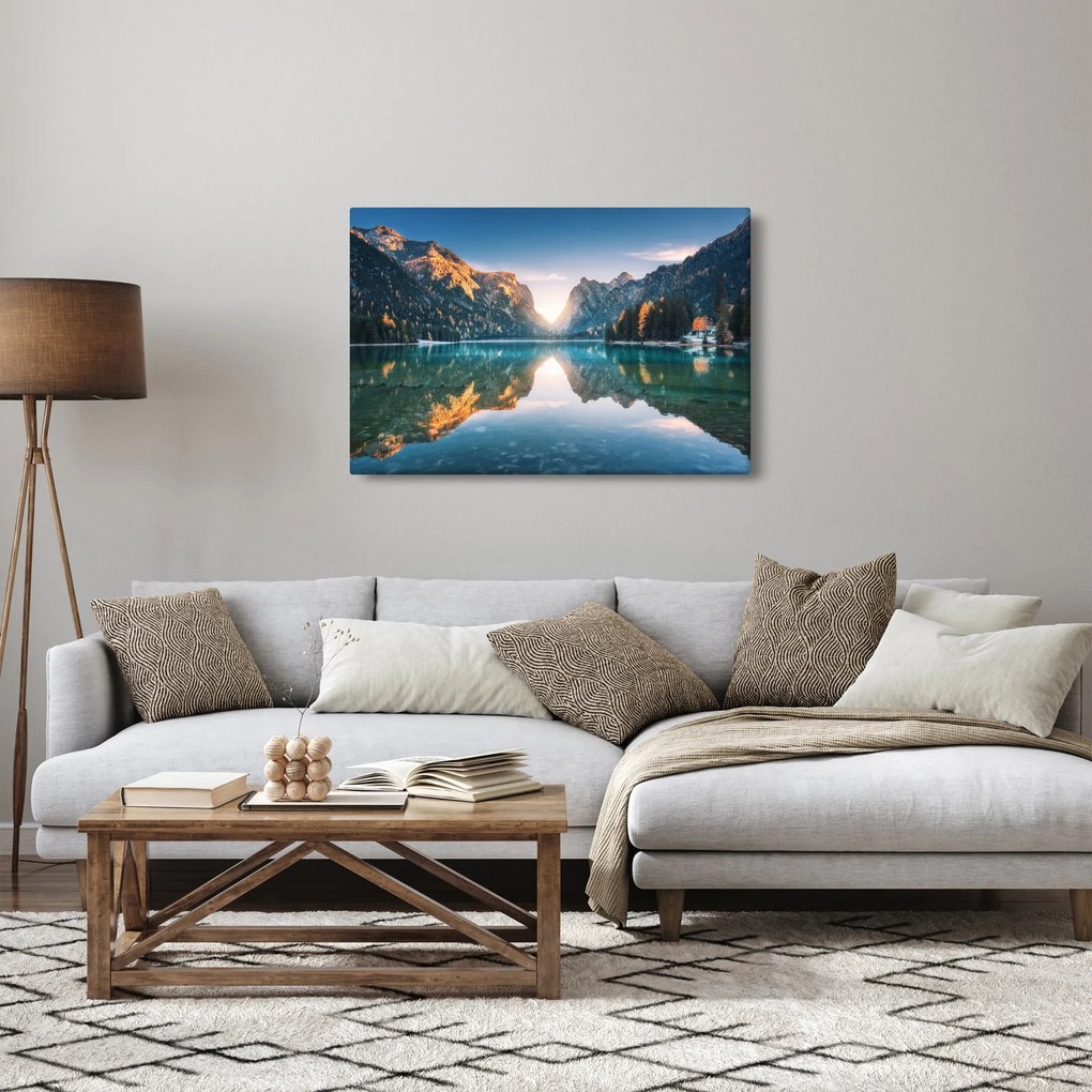 Tablou - Lacul montan (90x60 cm)