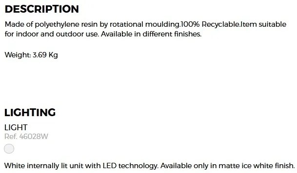 CORP DE ILUMINAT LED DECORATIV MORA LAMP