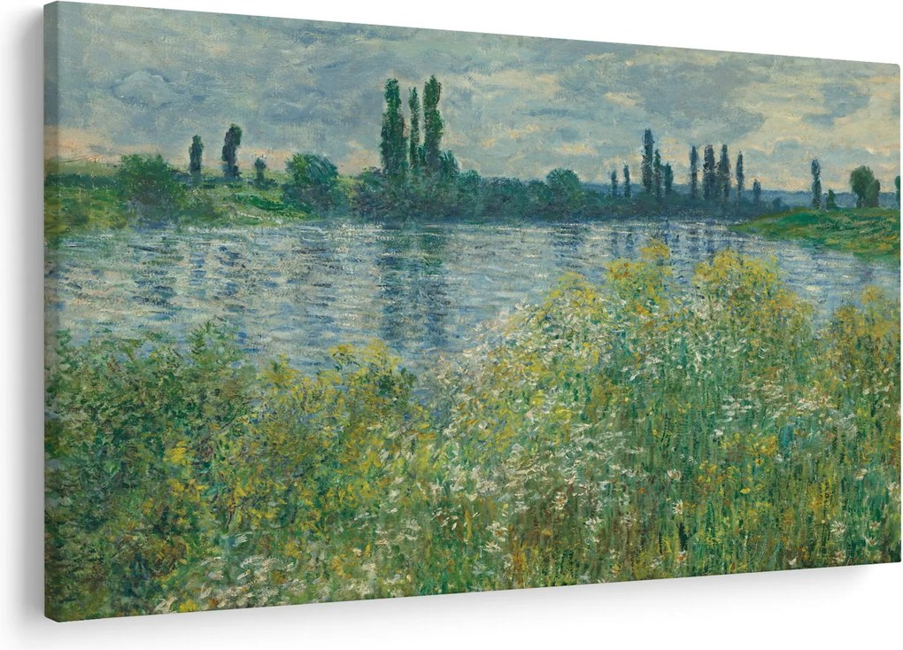 Tablou - Claude Monet, Banks of the Seine, reproducere (90x60 cm)
