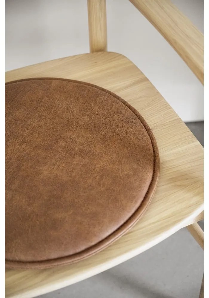 Scaun de dining în culoare naturală din lemn de stejar Maidstone – Rowico