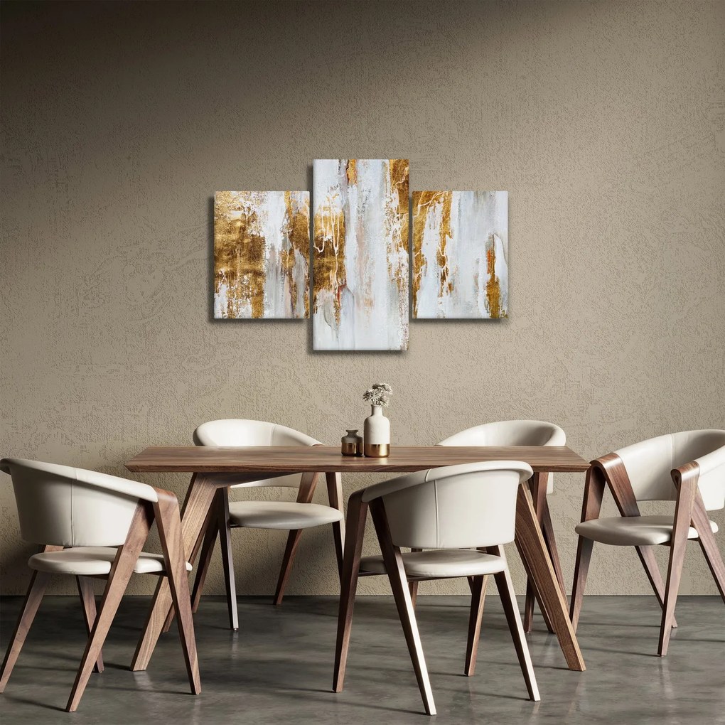 Tablou - Abstract auriu (90x60 cm)