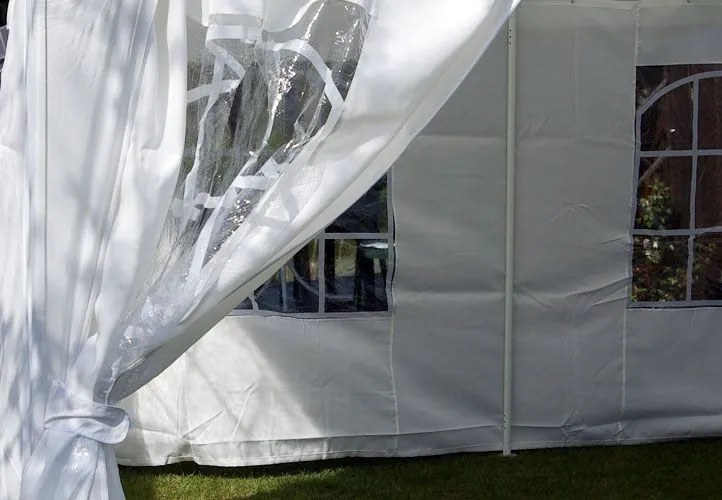 Cort de grădină - alb, 4 x 4 m