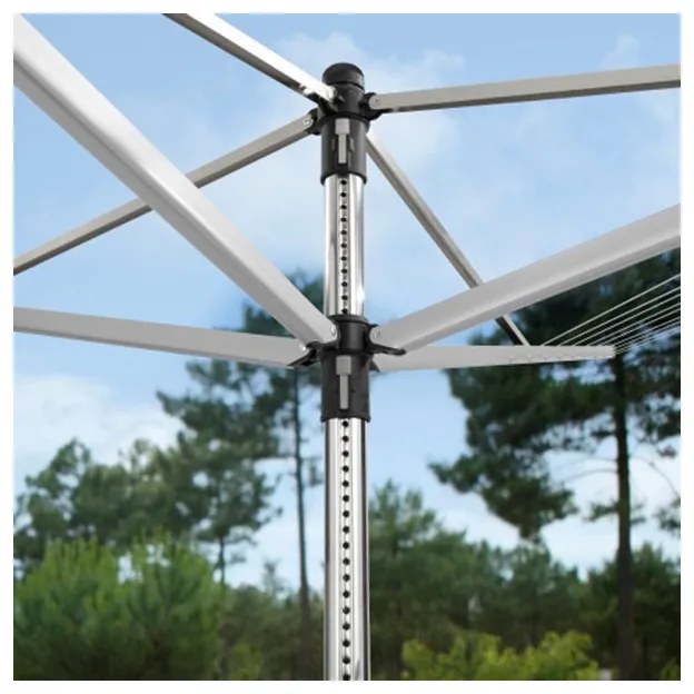 Uscator de rufe pentru exterior Brabantia Lift-O-Matic 90300267, 50 m, Inaltime reglabila, Suport, Rezistent la coroziune, Inox