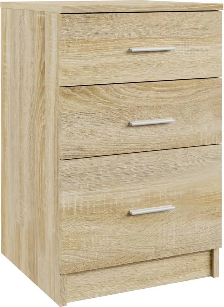 vidaXL Noptieră, stejar sonoma, 40x40x63 cm, lemn compozit