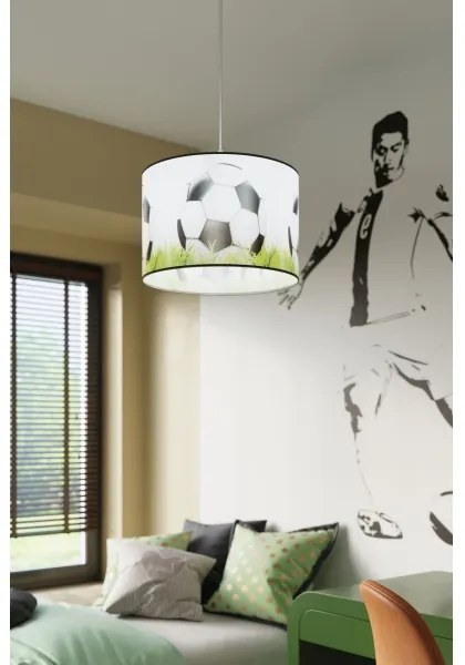 Lustră pe cablu pentru copii Sollux SL.1428 FOOTBALL 1xE27/15W/230V d. 30 cm
