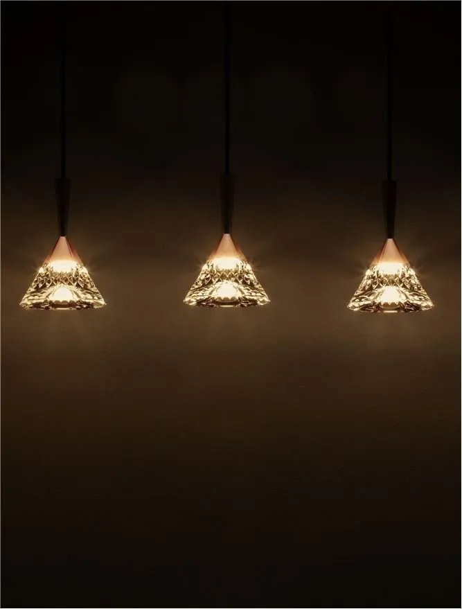 Lustra cu 5 pendule LED design modern PALUZ