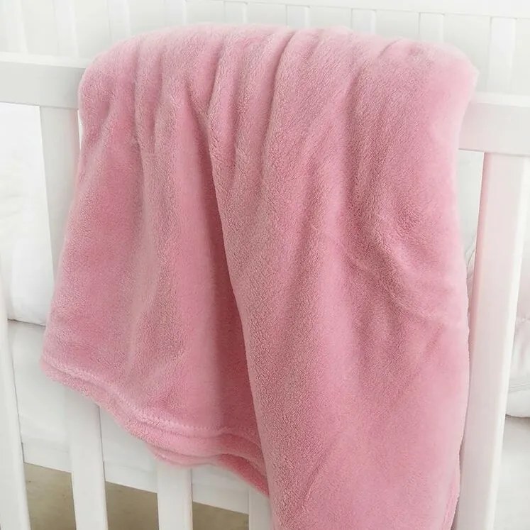 Pătură bebeluși B.E.S. Petrovice microflanelă exclusive, roz, 110 x 140 cm