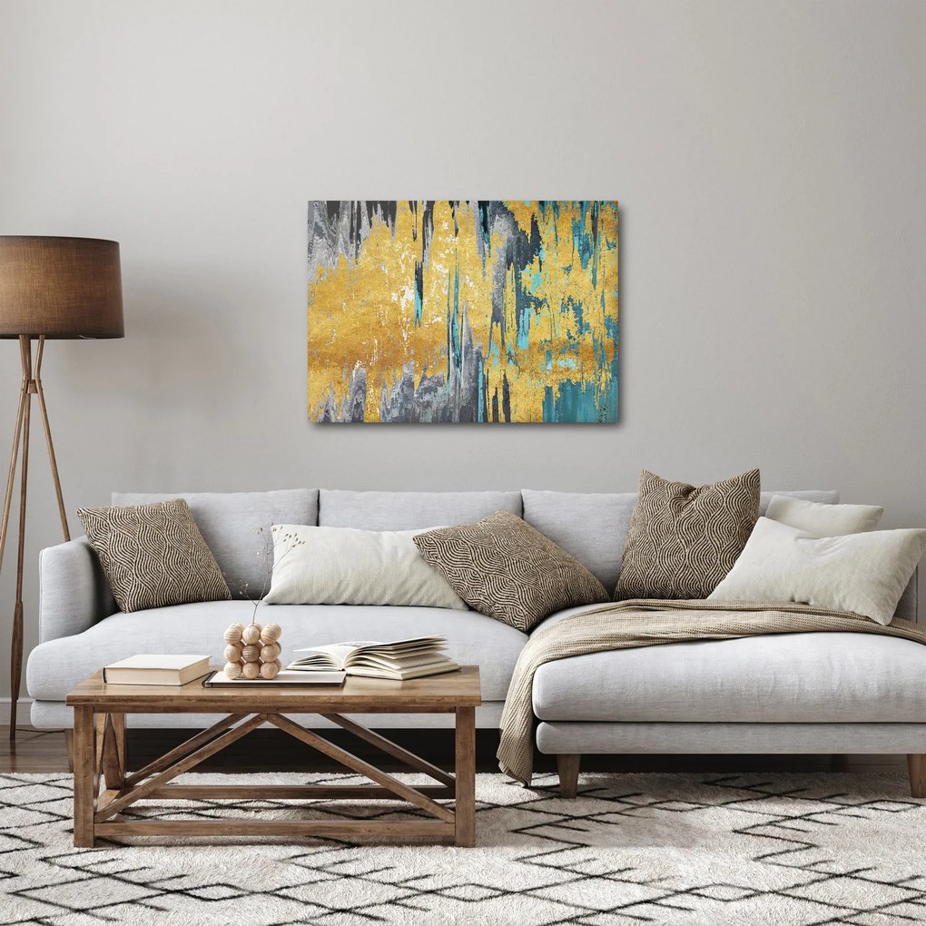 Tablou - Design auriu (70x50 cm)