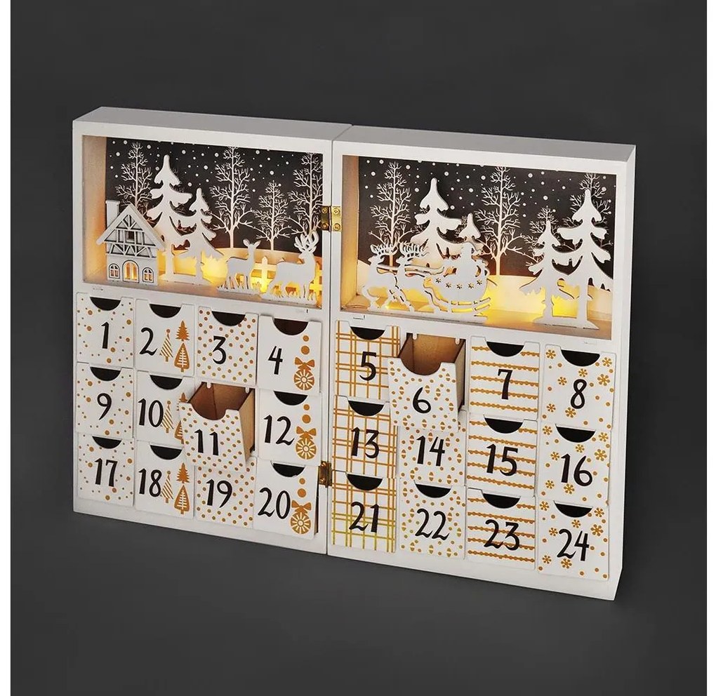 Solight 1V244 - Calendar de Advent cu LED/2xAAA