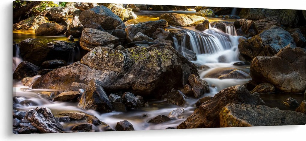 Tablou cu râul pietros (120x50 cm)