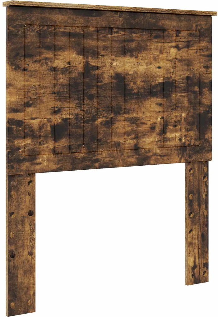 vidaXL Tăblie cap cu headboard Stejar fumuriu 80 cm Lemn compozit