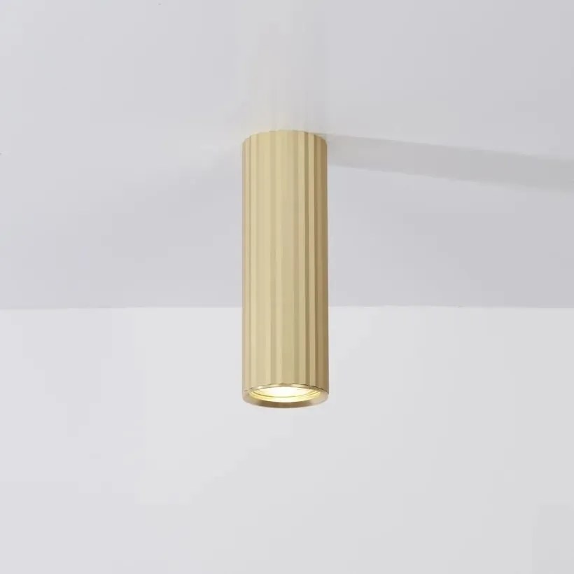 Spot aplicat din aluminiu canelat Anna auriu