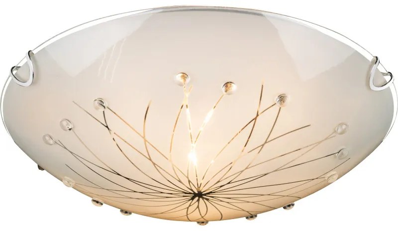 Plafoniera Calimero 40402-2, 2xE27, crom+alba, IP20, Globo Lighting