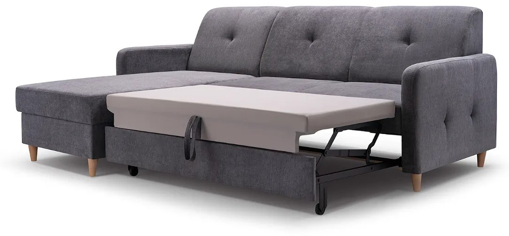 Supermobel Coltar extensibil MALMO, 220x88x162, asti 27, colt pe dreapta