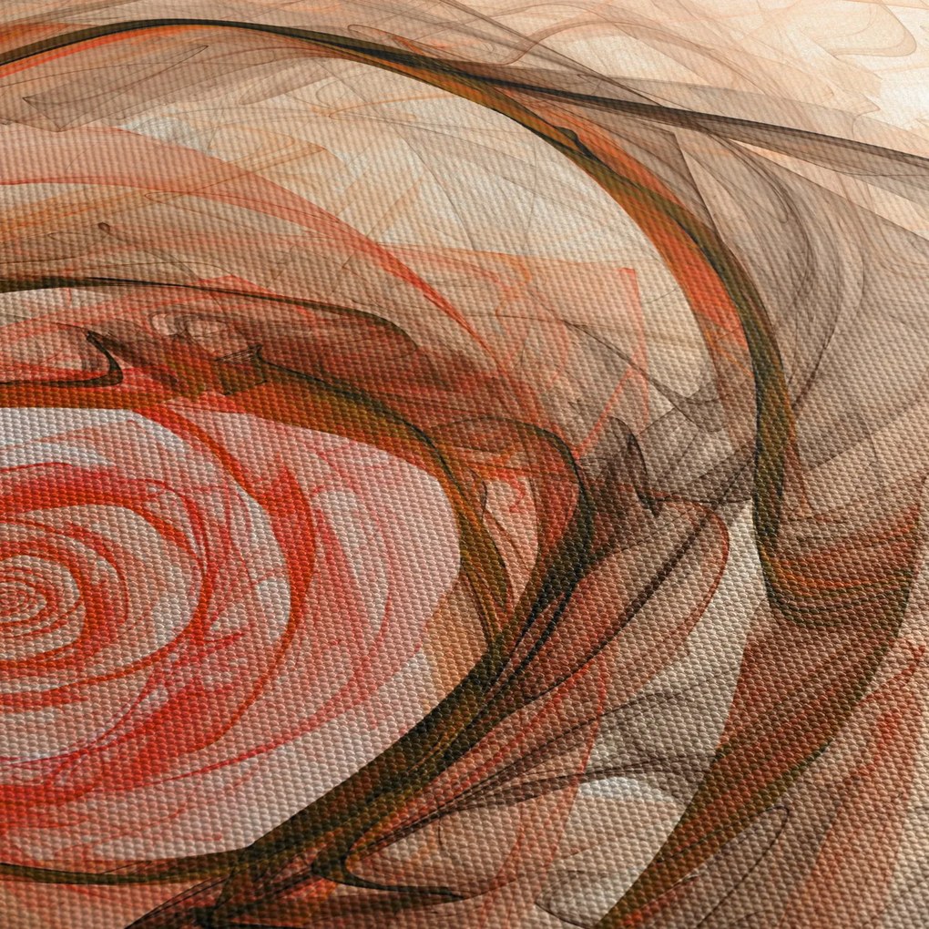 Tablou - Abstract trandafir roz cu fundal alb (150x105 cm)