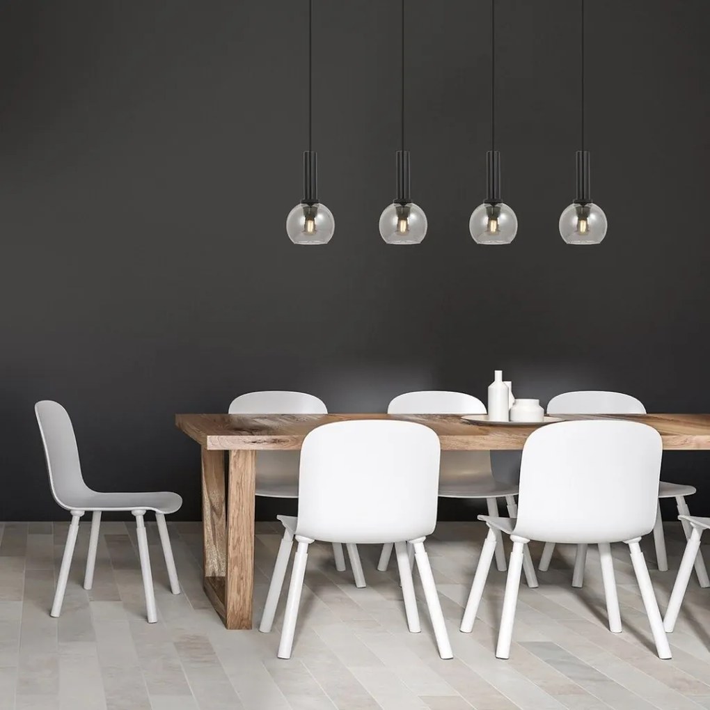 Lustra suspendata design modern Centio negru