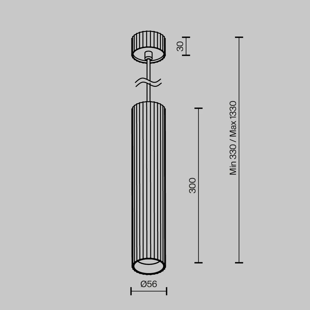 Pendul cu Spot GU10 stil minimalist Calipso alb