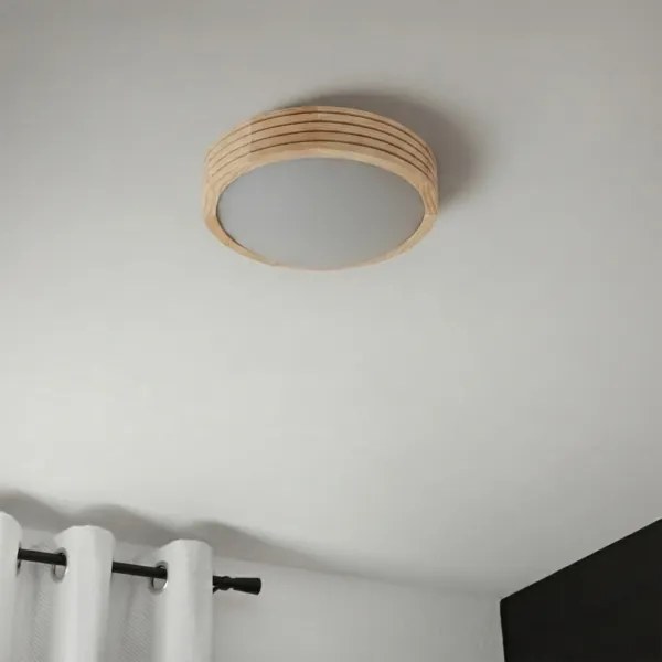 Plafonieră NATURAL MODERN SLIM 1xE27/15W/230V Ø 27,5 cm pin