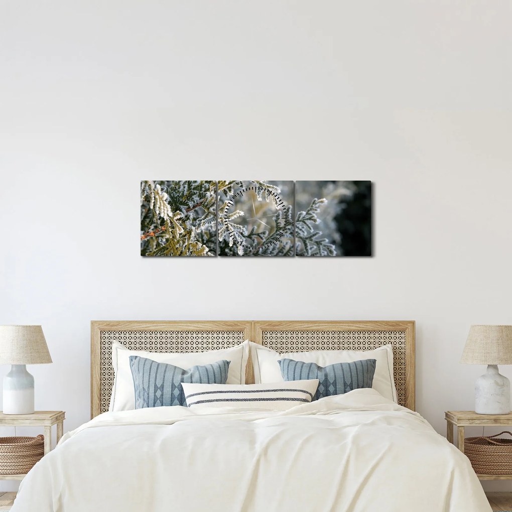 Tablou - Detaliu ramură (cu ceas) (90x30 cm)