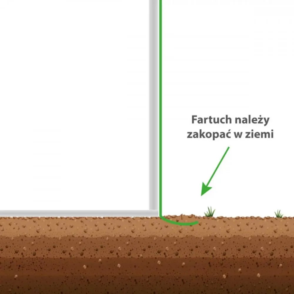 Seră din folie 3x6x2 m (cadru+folie)