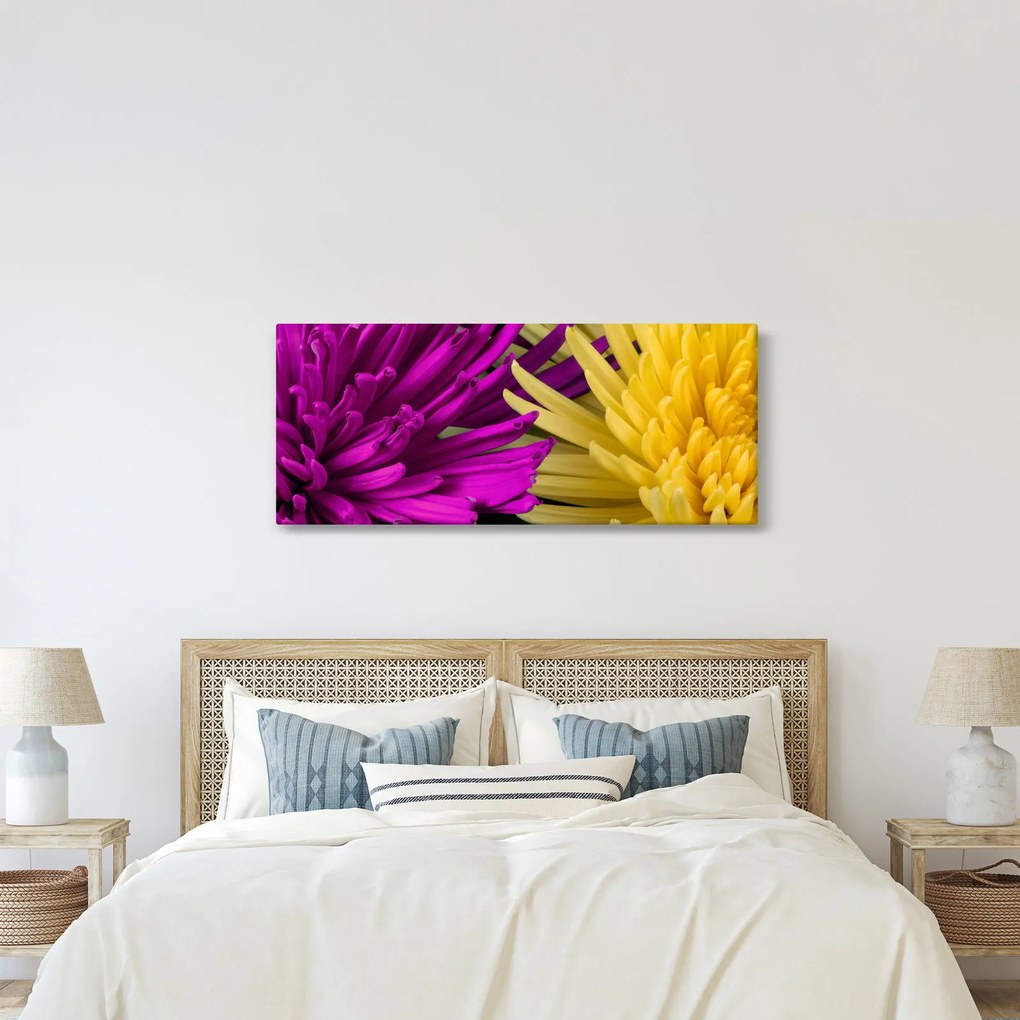 Tablou - detailu cu flori (120x50 cm)