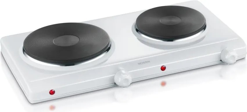 Severin DK 1042 - Plită electrică cu 2 ochiuri 2500W/230V albă
