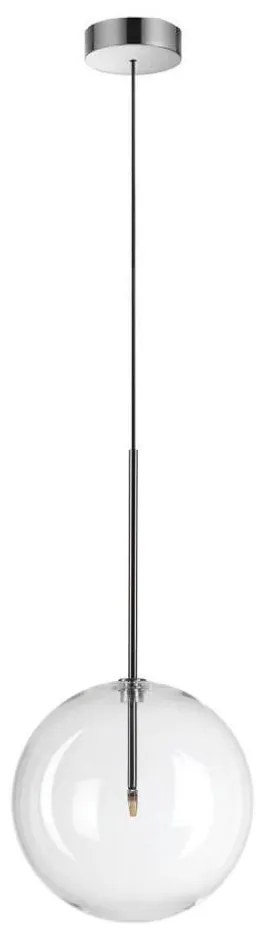 Lustră LED pe cablu Ideal Lux EQUINOXE 1xG4/2W/230V d. 25 cm crom/transparent