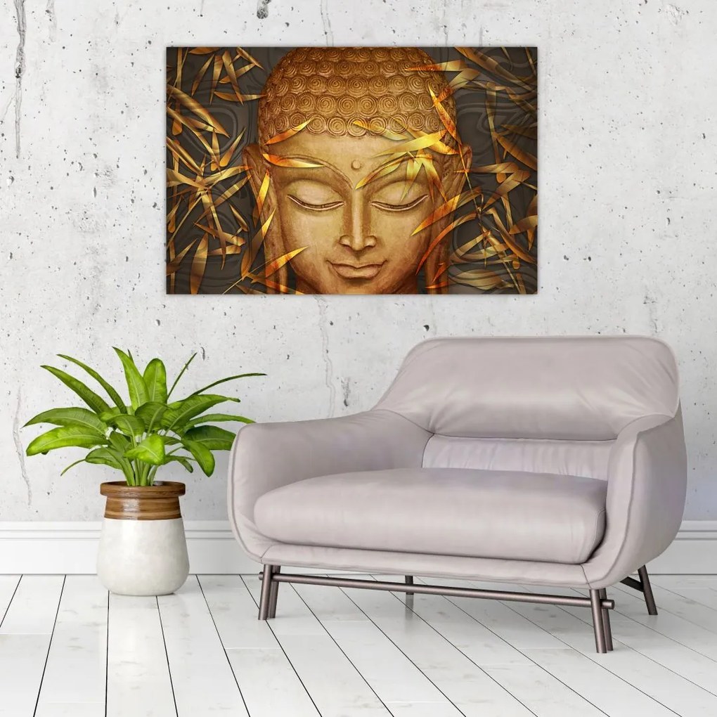 Tablou - Buddha de aur (90x60 cm)