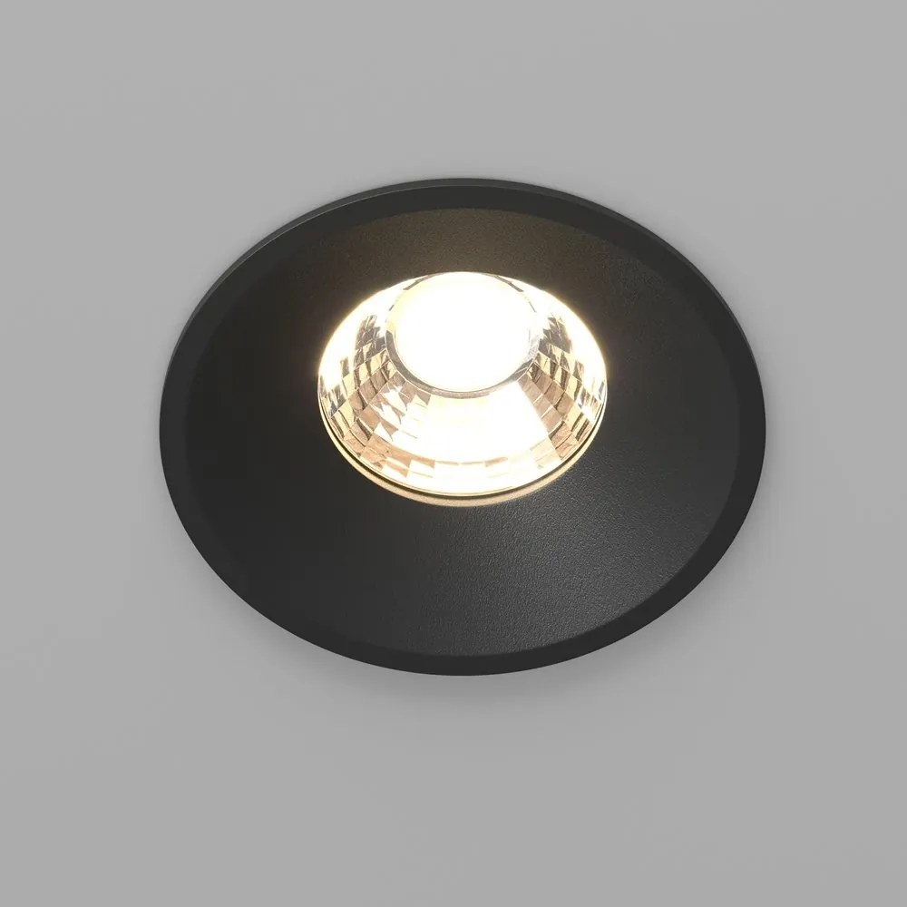 Spot LED incastrabil iluminat tehnic Round D-8cm negru