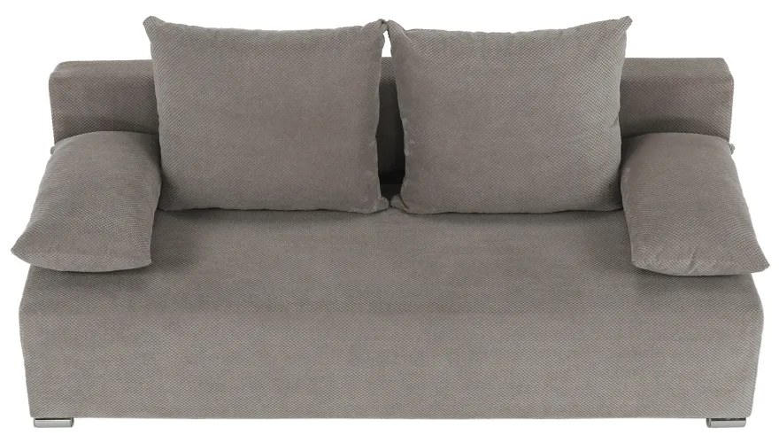 Canapea extensibilă, ţesătură gri maro taupe, FERIHA