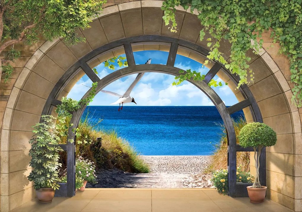 Fototapet - Privire spre mare (254x184 cm)