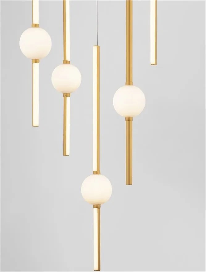 Lustra dimabila cu 5 pendule LED design modern ACROBAT