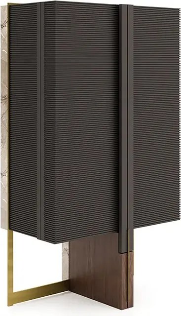 Vitrină lemn masiv Domo Personalizabilă, 92 × 52 × 161 cm