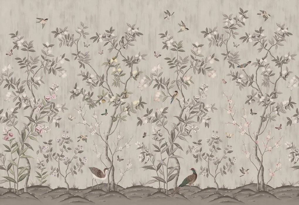 Tapet Chinoiserie Chic, Powder Beige, Rebel Walls