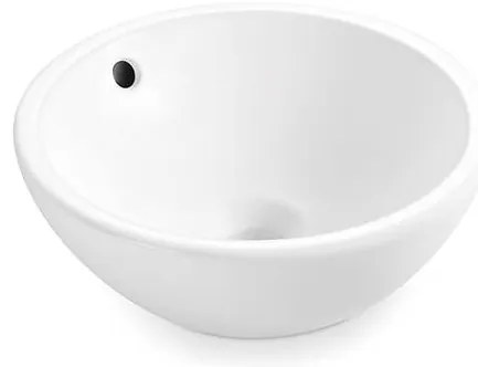 Bathco 4015 - Lavoar pe blat CASTELLON Ø 35 cm, porțelan/alb