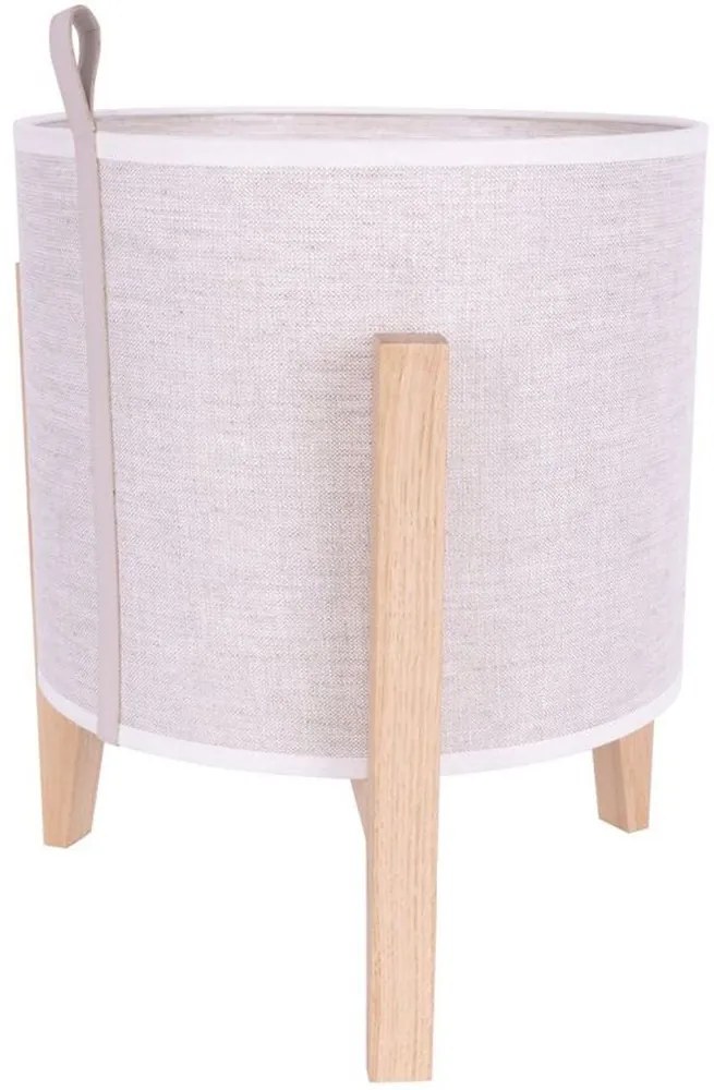 Spot-Light 72709174 - Lampă de masă CASIOPEA 1xE27/40W/230V stejar