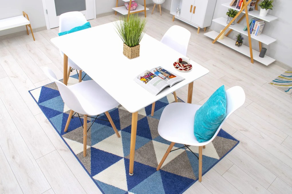 OFERTA Masă de dining albă ADRIA 120x80 cm Calitate II