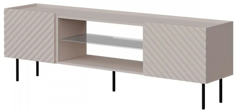 Dulap TV Grotzi 180 2D EF (Cașmir + Negru) . Promo -16%. 1106225