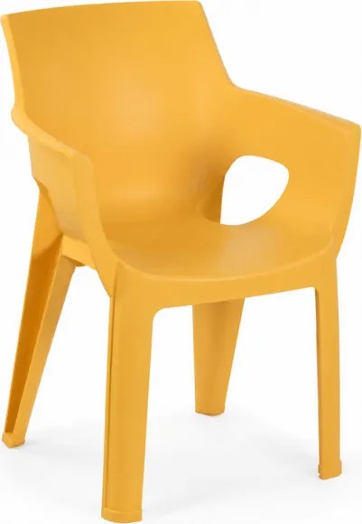 Scaun de luat masa pentru gradina IVY, galben