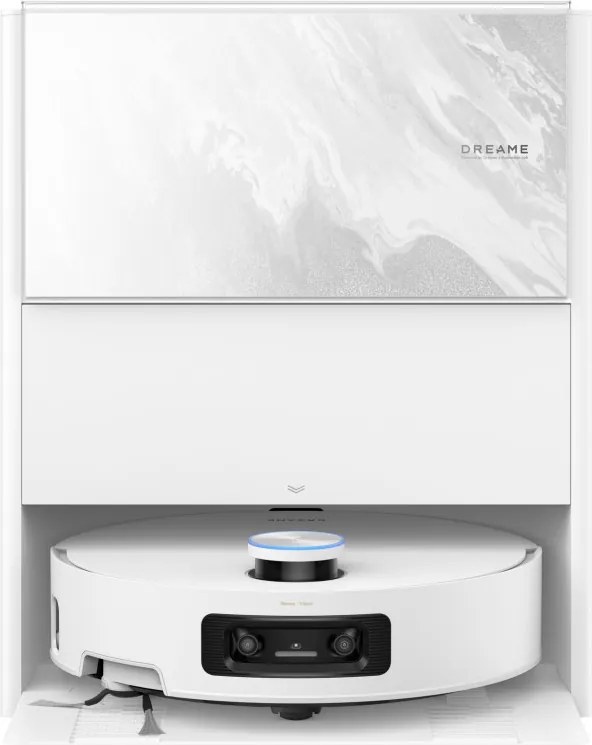 Aspirator robot Dreame Aqua 10 Ultra Track Complete RLR81CE-1-WH, 25000 Pa, 200 min, 3,5/4 l, VersaLift DToF+OmniSight, Camere AI, Control vocal, Automatizare, Alb