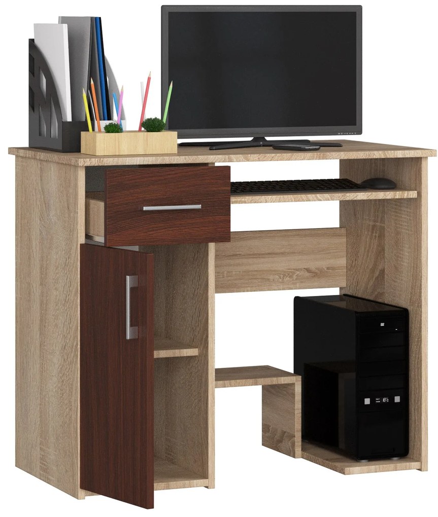 Masă PC Jaloms (Stejar sonoma + wenge). 1069701