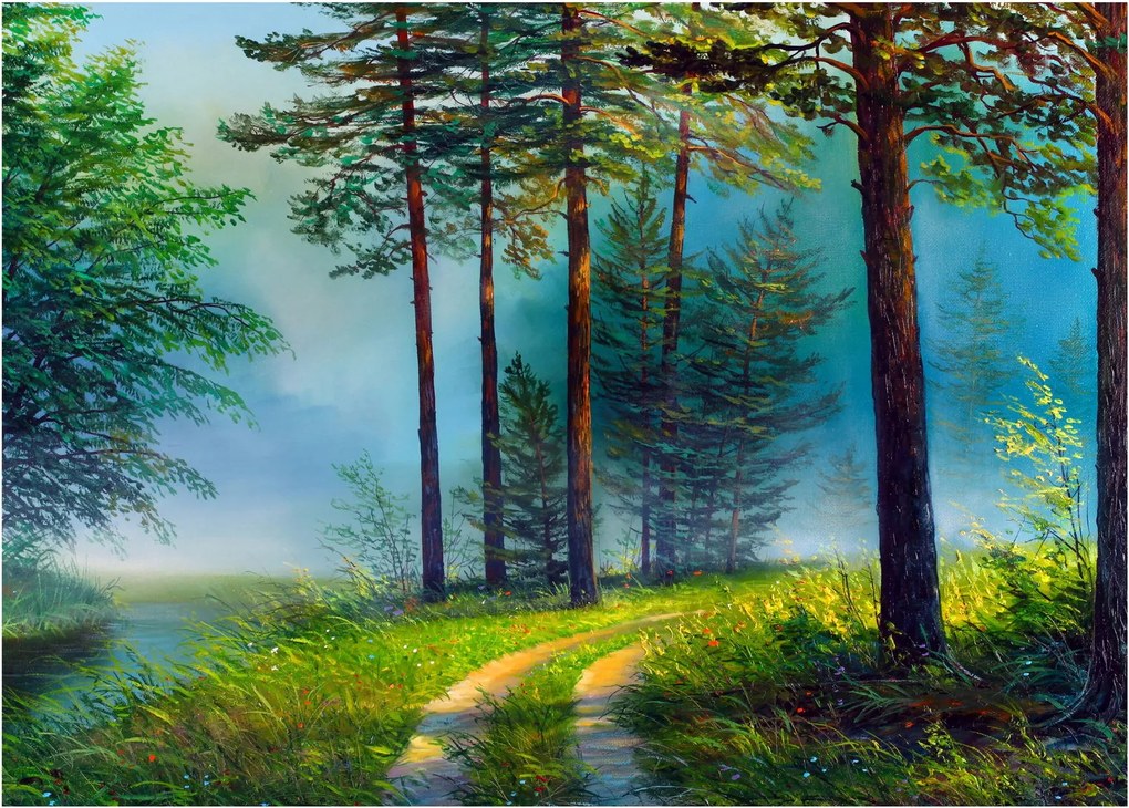 Tablou - Pictură în ulei de peisaj (70x50 cm)
