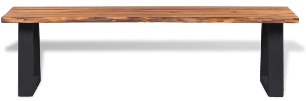 245687 vidaXL Bancă din lemn masiv de salcâm 145 cm