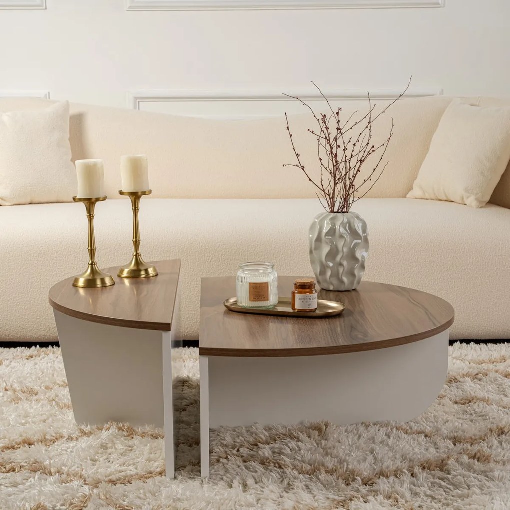 Masă de cafea Orion Walnut White