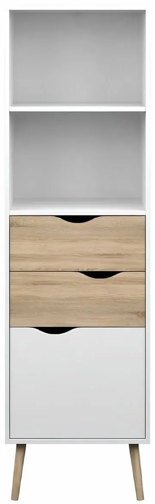 Bibliotecă OSLO 75382, albă