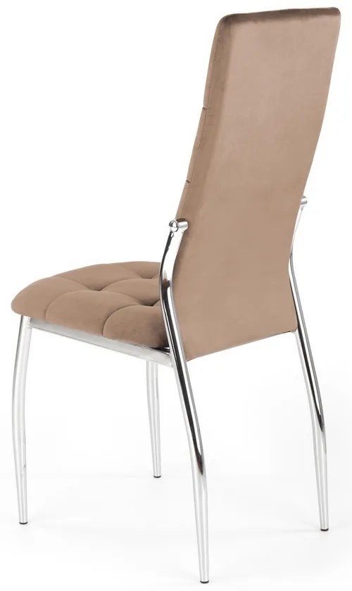 Scaun de bucaterie Darwin, bej/argintiu