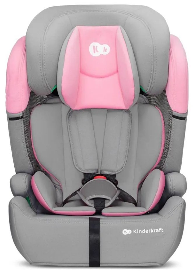 Scaun auto KINDERKRAFT COMFORT UP i-Size (76-150 cm) gri/roz
