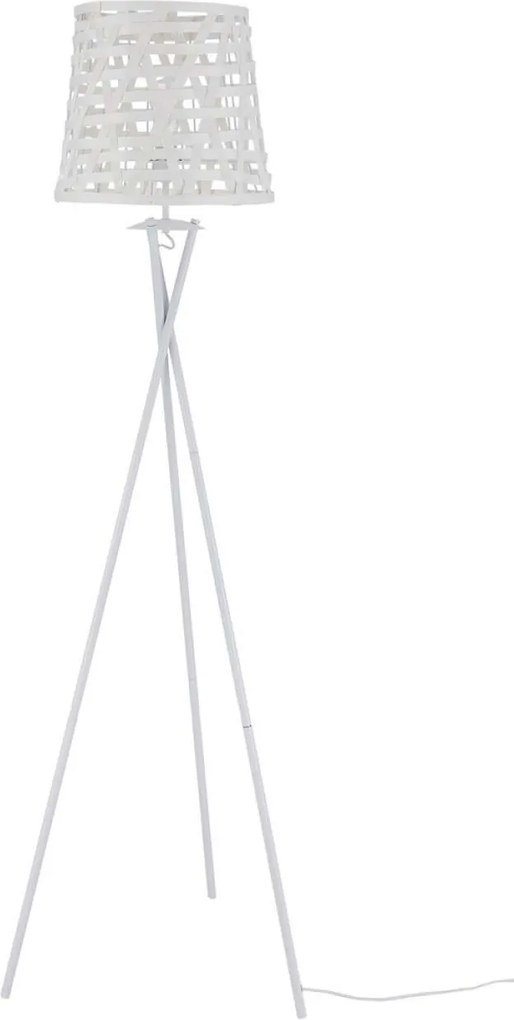 Lampadar modern Asris, 164x45x51 cm, metal/poliester, alb